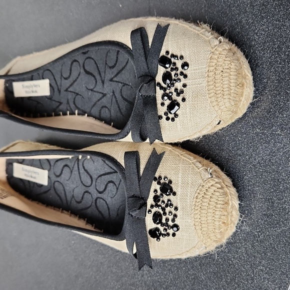 Women's Espadrille Flats by Simply Vera Vera Wang size 9.5 - Picture 2 of 6